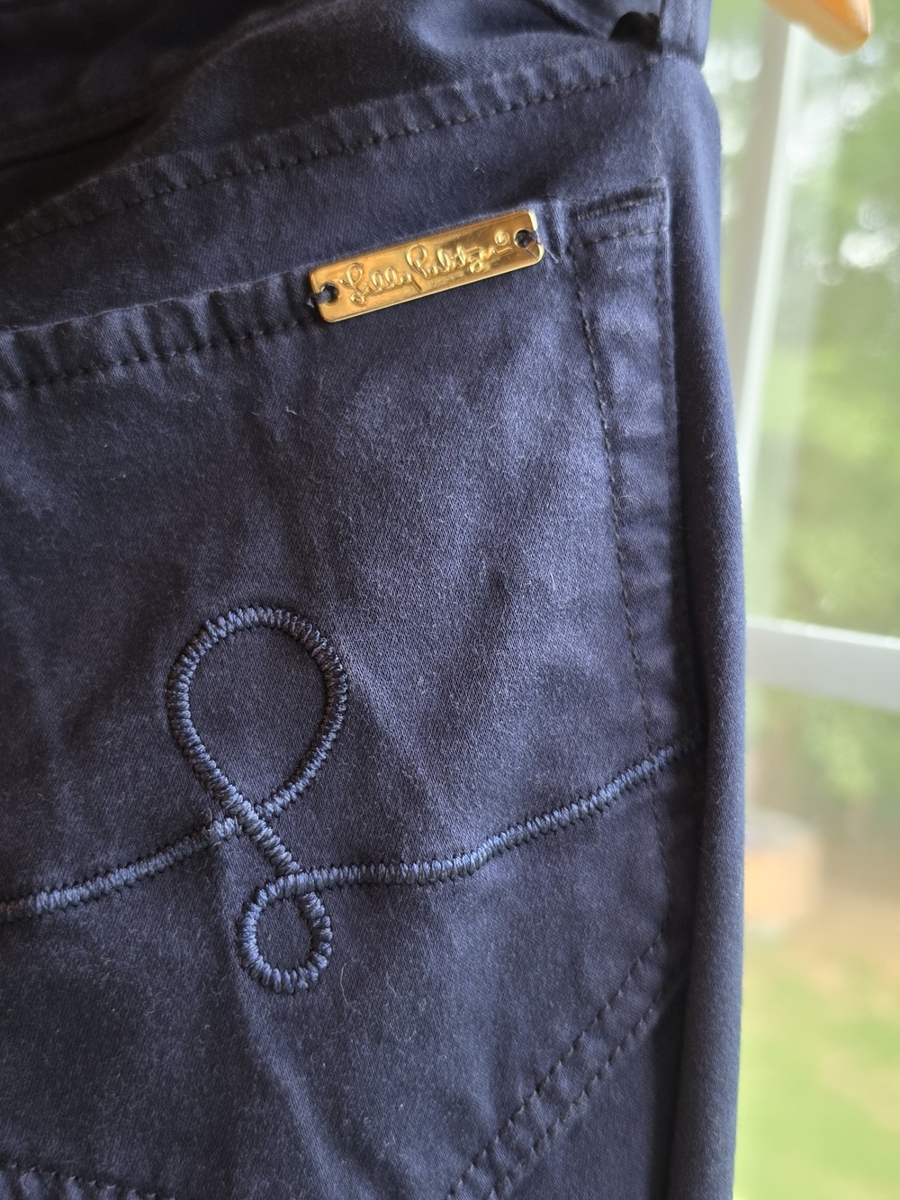 Lilly Pulitzer Navy Blue Straight Jeans - Picture 11 of 14